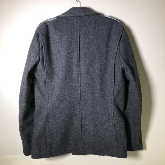 Like New Men’s Schott NYC Wool Coat - Picture 7 of 7